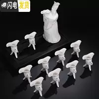 三维工匠陶瓷酒具套装白酒分酒器青瓷酒壶仿古中式高脚杯白酒杯烈酒杯家用 白瓷秦始皇配10个小号杯+礼盒装