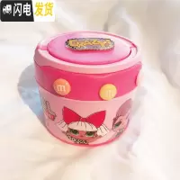 三维工匠KT日式卡通可爱保温桶饭盒圆型餐盒304不锈钢内胆儿童水果盒汤碗 粉色丑妞小号保温桶保温约2小时