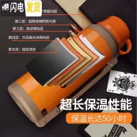 三维工匠旅行者户外家用保温壶304不锈钢驴友装备真空杯焖烧热水壶2 1600白色