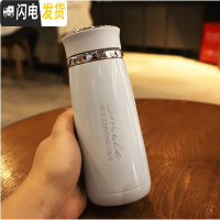 三维工匠保温杯男女304不锈钢户外运动随行杯420学生真空防漏杯 天使绿色420