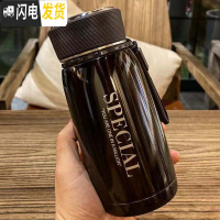 三维工匠小巧简约保温杯女士时尚便携喝水杯子学生韩版潮流男户外防漏 咖色230704-1