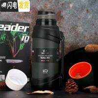 三维工匠304不锈钢保温壶大容量2.5户外旅壶迷彩壶车载2保温杯 迷彩绿2.5