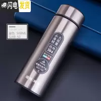 三维工匠保温杯男大容量水杯不锈钢304茶杯女士户外便携水壶定制杯子 SJX8-50金色500