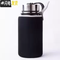 三维工匠户外便携车载水壶1500大容量304不锈钢保温杯登山旅行定制刻字 小号610送手提杯套