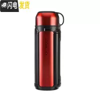三维工匠 户外保温大容量水壶304不锈钢旅行热水瓶 1.8 HC1427 红色HC1427R保温杯