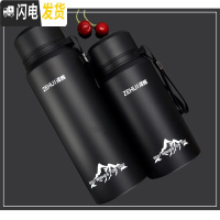 三维工匠保温杯男大容量女便携随手杯简约商务杯不锈钢原宿学生杯户外水杯 黑色700