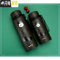 三维工匠保温杯男大容量女便携随手杯简约商务杯不锈钢原宿学生杯户外水杯 幽绿色900