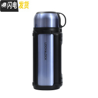 三维工匠保温壶不锈钢便捷家用保温杯车载户外旅行大容量水杯水壶 宝石蓝1.5