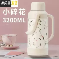 三维工匠保温壶家用暖壶户外学生宿舍用热水瓶暖水瓶家用保温大容量 白色3.2