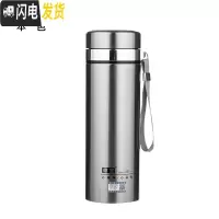 三维工匠大容量不锈钢保温杯1000男士商务水杯办公泡茶杯车载1户外旅行 加厚商务款1000赠杯套+杯刷