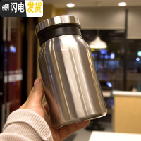 三维工匠保温杯大容量户外便携简约304不锈钢男女士泡茶水杯子带过滤网壶 2号光版420商务保温杯-雕刻1C4无提环