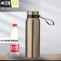 三维工匠男女士超大容量保温杯茶水分离泡茶杯10001500大号户外便携水杯 1500金色