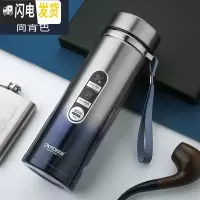 三维工匠保温杯大容量男女士便携304不锈钢水杯大号户外运动保温壶印刻字 尚青750