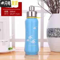 三维工匠304不锈钢大号保温杯大容量保温壶600太空壶800户外运动瓶1000 600蓝色