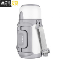 三维工匠保温壶大容量女生便携户外水杯保温瓶宝宝婴儿外出水壶保温杯 1000云朵白+杯套+杯刷