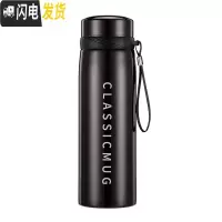 三维工匠大容量保温杯男户外不锈钢水壶1000车载304过滤茶杯子定制礼品 紫色500
