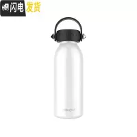三维工匠保温杯女男学生创意个性大容量户外潮流运动不锈钢水杯便携 白色(珠光)360