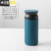 三维工匠日式保温泡粥杯便携密封汤罐带汤杯防漏 焖烧杯粥盒带盖小号汤盒 藏青兰(350)饭盒/提锅