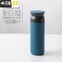 三维工匠日式保温泡粥杯便携密封汤罐带汤杯防漏 焖烧杯粥盒带盖小号汤盒 藏青兰(500)饭盒/提锅