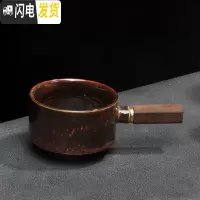 三维工匠懒人石磨半自动茶具套装陶瓷家用功夫泡茶器创意个性复古防烫茶壶 玫红色万古红茶壶无盖子