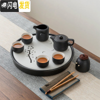 三维工匠活泉 茶具套装家用日式小号简约陶瓷办公功夫茶杯送礼赠定制OGO 风花雪月清玄(白)礼盒 11件