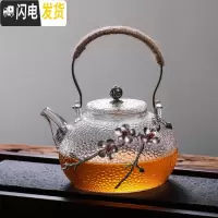 三维工匠日式梅花整套功夫茶具套装家用小耐热玻璃泡茶壶茶杯茶道简约现代 梅花700提梁壶