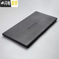 三维工匠黑陶泡茶喝茶功夫茶具茶盘套装茶台茶海家用现代中式客厅茶道简约 80*35cm单茶盘 10件