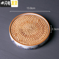 三维工匠金丝珐琅彩茶壶陶瓷浮描金宫廷壶承泡茶壶彩绘功夫茶具套装 秋藤壶承