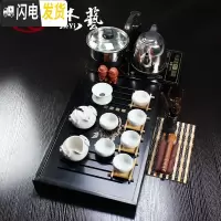 三维工匠茶具泡茶器 陶瓷功夫茶具套装 简易整套青花盖碗家用白瓷茶杯茶壶 22头富贵白乘风 22件