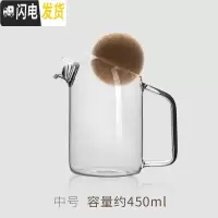 三维工匠日式玻璃泡茶壶办公室现代简约杯子花茶壶茶具套装带滤网个性创意 中号逗笙球球泡茶壶 2件