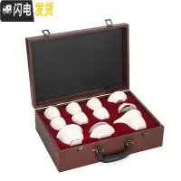 三维工匠紫不语 家用羊脂玉功夫茶具套装白瓷茶具整套带礼盒送礼茶具 10头盖碗纯白茶具-带礼盒