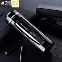 三维工匠玻璃杯水杯创意双层防摔杯子男士女便携随手杯带盖刻字定制OGO