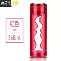三维工匠耐热玻璃杯便携男女士大容量过滤泡茶水杯创意带盖定制杯子
