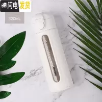 三维工匠双层隔热防摔玻璃杯男女简约清新森系水杯子便携创意个性潮流ins