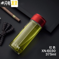 三维工匠单层玻璃杯办公带盖创意水杯户外便携透明水晶茶杯子男大容量