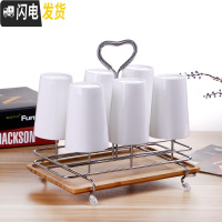 三维工匠欧式陶瓷水杯套装马克杯创意家用客厅喝水茶具茶杯家用杯子6只装