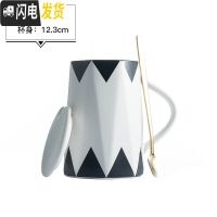 三维工匠杯子女超萌可爱少女马克杯带盖勺潮流创意个性简约家用办公室水杯