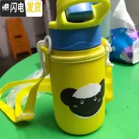 三维工匠卡通儿童保温杯带不锈钢水壶幼儿园宝宝小学生防摔水杯子 小靓仔(黄色)+黄色杯套