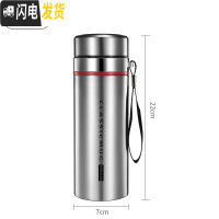 三维工匠500不锈钢便携保温杯商务男女创意潮流水杯大容量泡茶杯子定制 金属银600