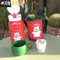 三维工匠316不锈钢儿童保温杯带吸管两用小学生可爱便携水壶男女宝宝水杯 收藏加购(送杯刷+吸管刷)勿拍