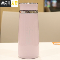 三维工匠泡茶杯带茶隔冬季新款男女简约文艺喝水杯子学生不锈钢便携随手杯 紫色420W702保温杯