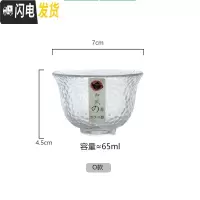 三维工匠玻璃品茗杯耐热高硼硅锤目纹小茶杯功夫个人杯子日式酒杯 (O款)反口水珠品茗杯(65)