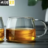 三维工匠手工耐热玻璃茶具锤纹茶杯可高温玻璃杯防爆凉水杯凉杯杯子 北欧杯单只420色