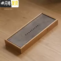 三维工匠|原竹双层简约茶盘 日式和风干泡台 家用复古蓄水小茶台茶具