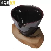 三维工匠建盏公道杯柴烧铁胎茶海倒茶杯手工鹰嘴匀杯单个公平杯油滴分茶器