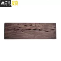 三维工匠黑檀木茶盘 自然纹路复古茶台干泡盘家用小茶盘功夫茶具配件茶海