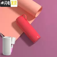 三维工匠保温杯女男学生便携简约大容量水杯刻字情侣带盖可喝水杯子 玫红色