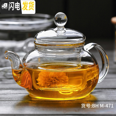三维工匠玻璃茶壶耐热高温加厚单壶茶水分离家用过滤煮茶泡茶壶套装 单壶800茶具