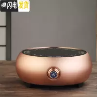 三维工匠玻璃煮茶器电陶炉蒸汽煮茶全自动蒸茶壶家用烧水壶套装泡茶壶网红 金色电陶炉(旋钮)茶具