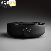 三维工匠可高温玻璃蒸煮茶壶电陶炉煮茶器套装蒸汽蒸茶器全自动家用煮茶炉 光年电陶炉—雅黑茶具